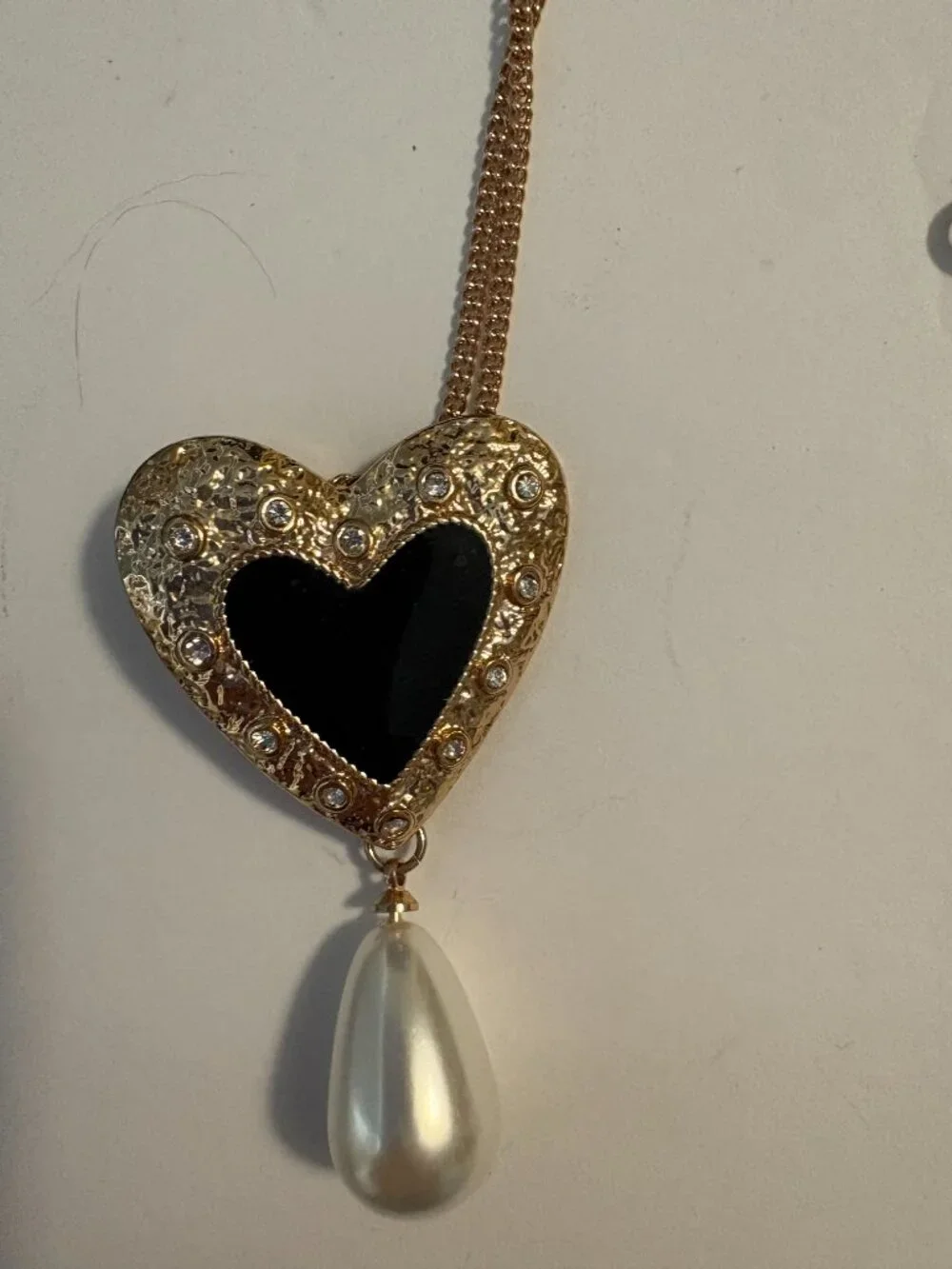 Lot of 2 Necklaces w/Pearl on Pendant